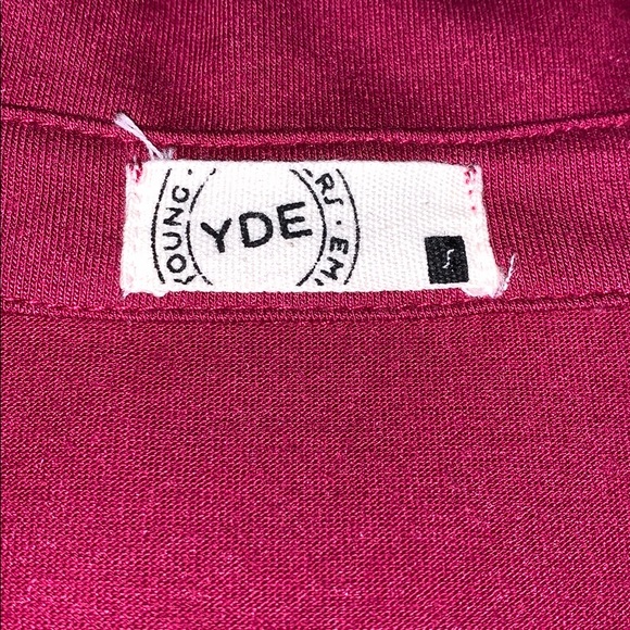 Dark Red Double Pocket Collared Top - Picture 5 of 12